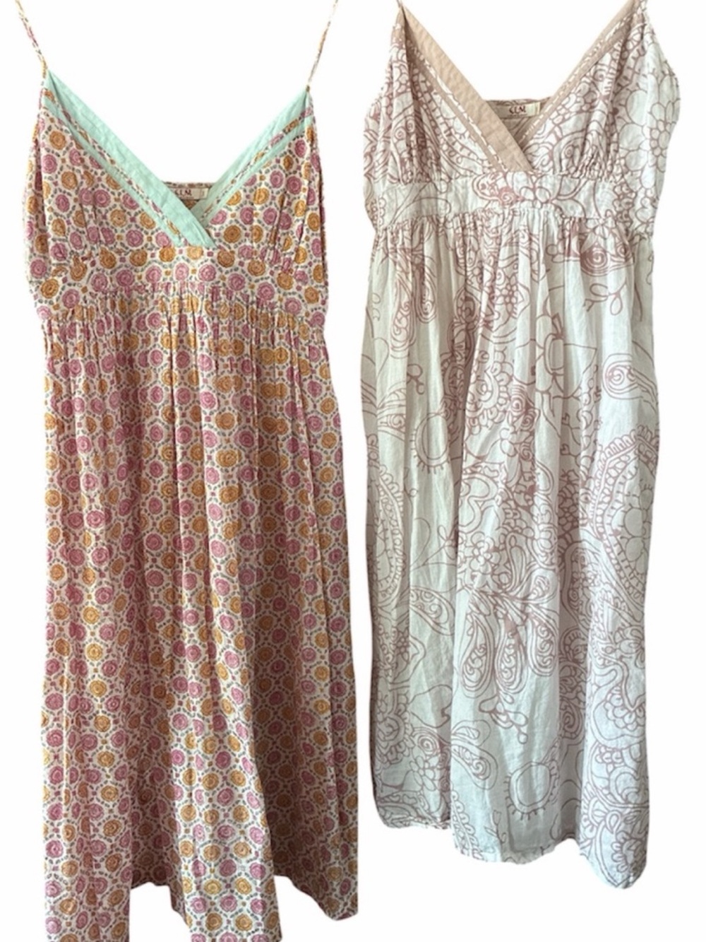 Set 2 Block Print Dresses